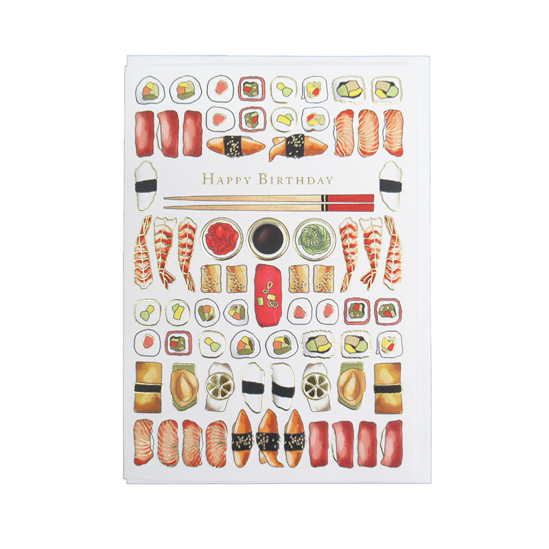 QUIRE オランダ製 グリーディングカード/sushi